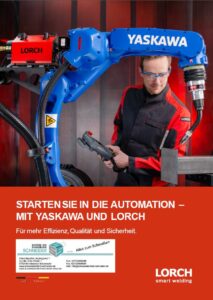 Deckblatt Lorch-Schneider-Yaskawa-Robotics-Flyer Automation Roboterzelle Cobot Roboterschweißanlagen