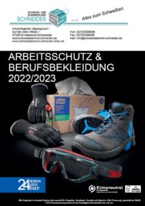 Arbeitsschutz und Berufsbekleidung 2022-2023 Katalog Jörg Schneider