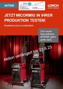 Deckblatt Lorch MicorMIG TestAtkion Schweisshelm Automatikhelm Automatikmaske gratis Jörg Schneider